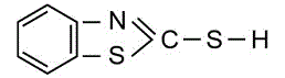 噻唑类--橡胶促进剂 MBT(M)结构式