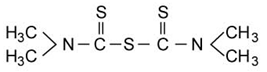 Disulfuro de tetrametil--Acelerante TMTM Estructura