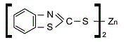 zmbt acelerante, zmbt thiazoles Estructura